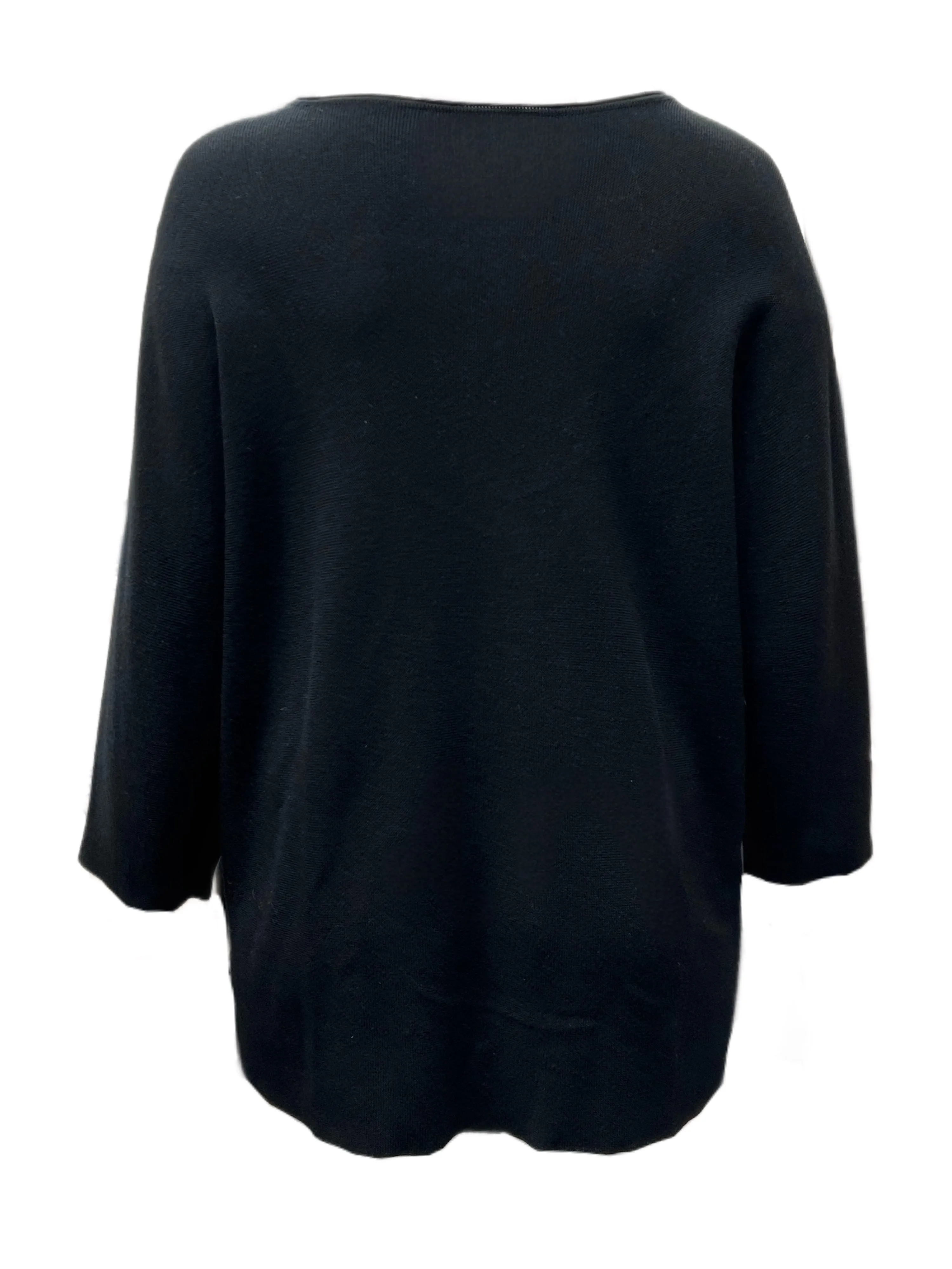 Marina Rinaldi Women's Nero Adottare Pullover Sweater NWT