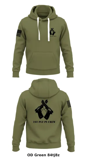MCRD Pmo 1st Plt Store 1  Core Men's Hooded Performance Sweatshirt - 84tj8z