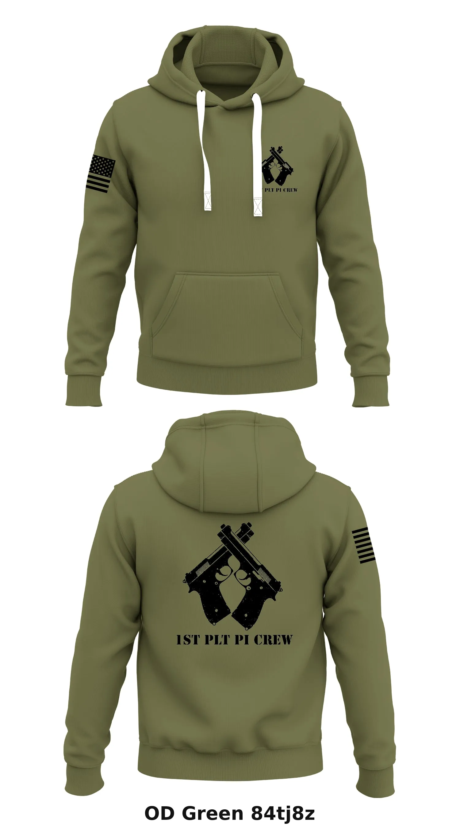 MCRD Pmo 1st Plt Store 1  Core Men's Hooded Performance Sweatshirt - 84tj8z