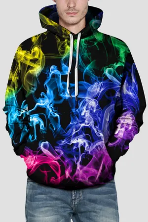 Men 3D Print Pullover Hoodie