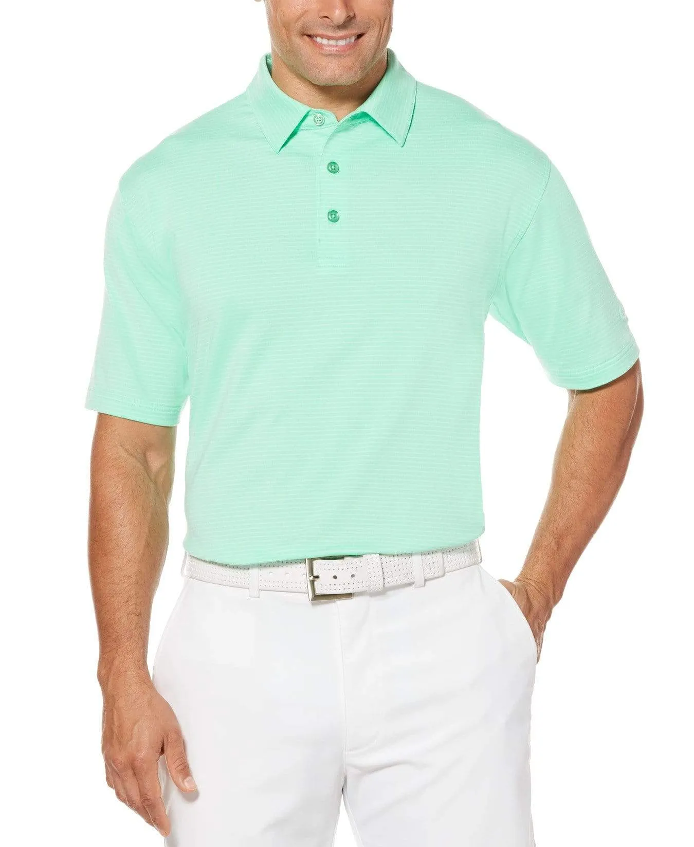Mens Core Soft Micro-Striped Polo