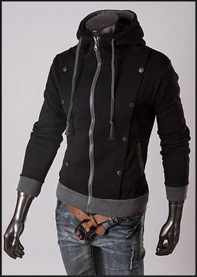Men's Full Zip Jacket with Buttons