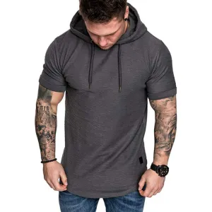Mens Hoodies Sweatshirts Short Sleeve Men Hoodies