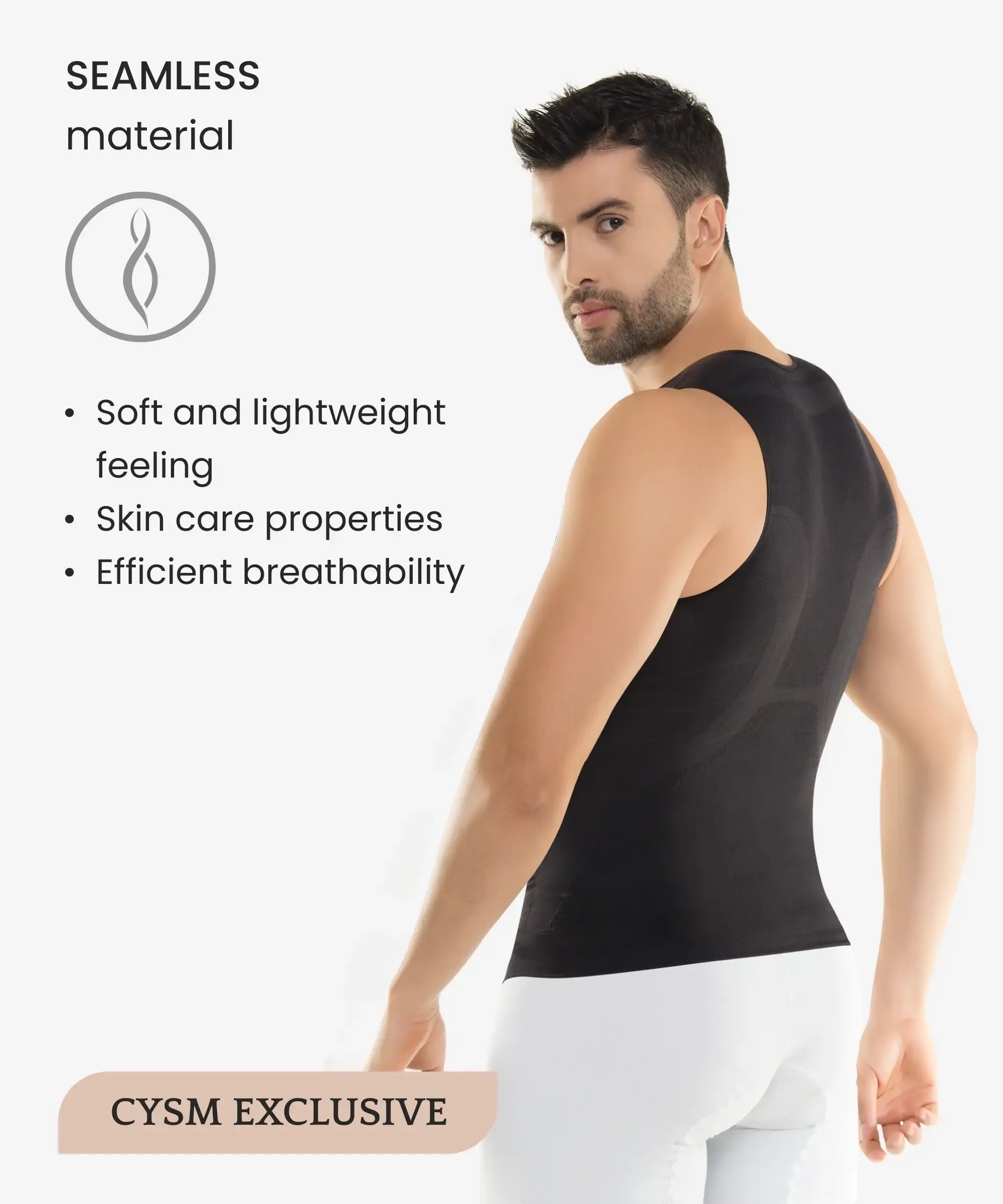 Men's seamless control compression shirt - Style 1518