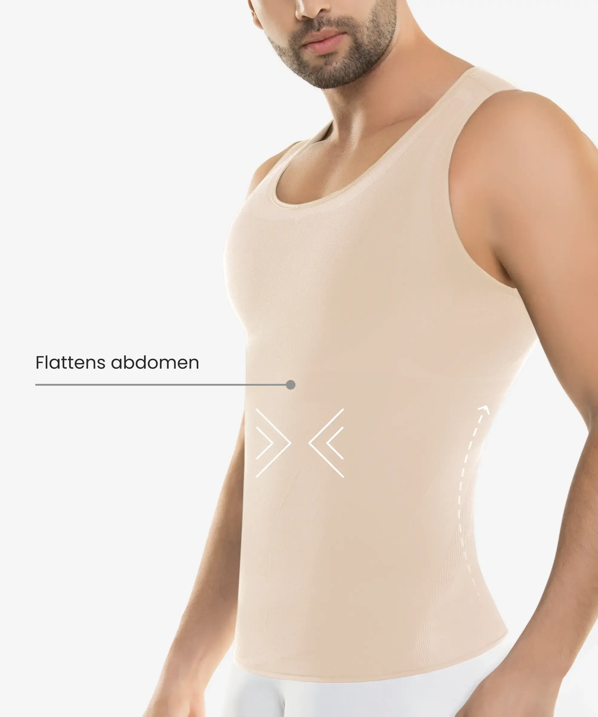 Men's seamless control compression shirt - Style 1518