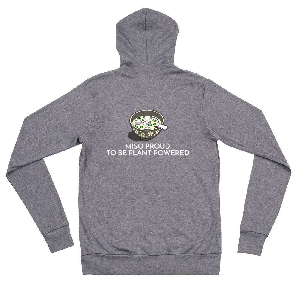 Miso Proud unisex zip hoodie