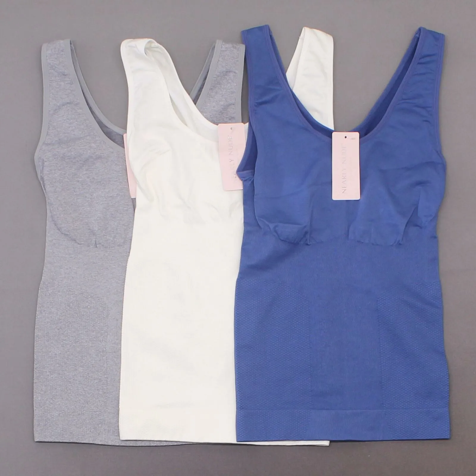 Nearly Nude Women's 3 Pack Seamless Shaping Tank Tops