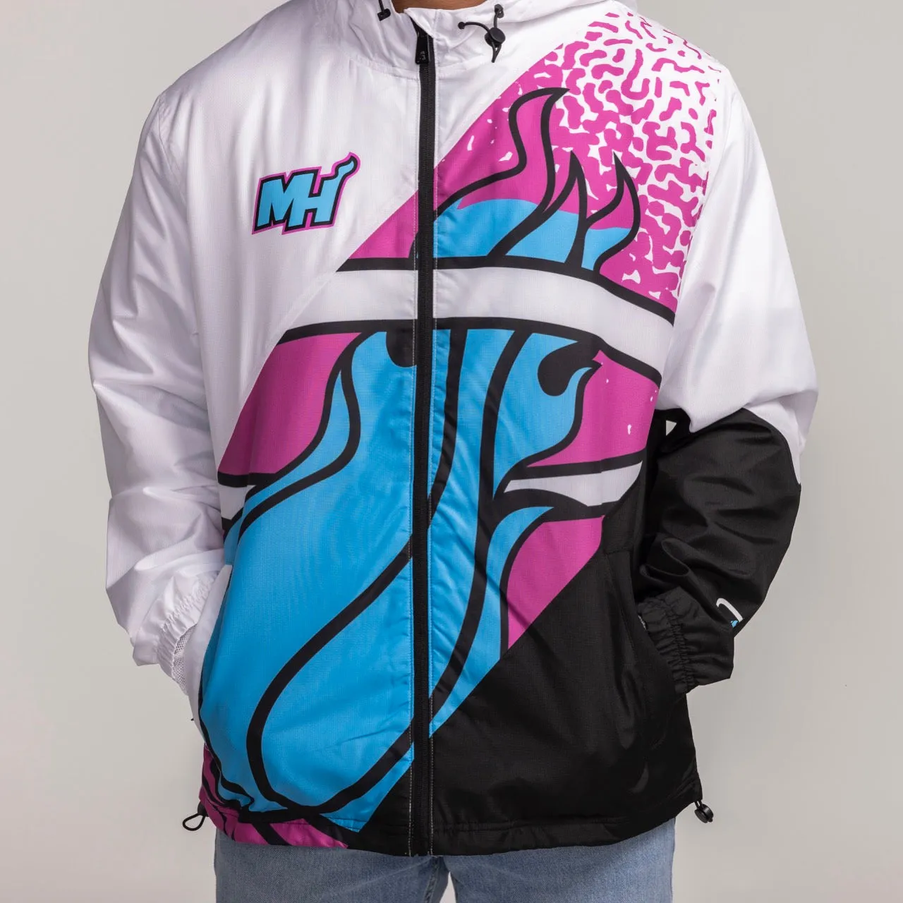 New Era Miami HEAT Original Vice Windbreaker Jacket