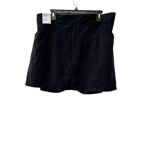 New Nike Size XXL Dri-FIT Bliss Women's Mid-Rise Training Skort Sporty Black