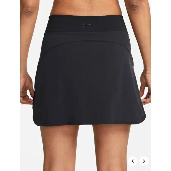 New Nike Size XXL Dri-FIT Bliss Women's Mid-Rise Training Skort Sporty Black