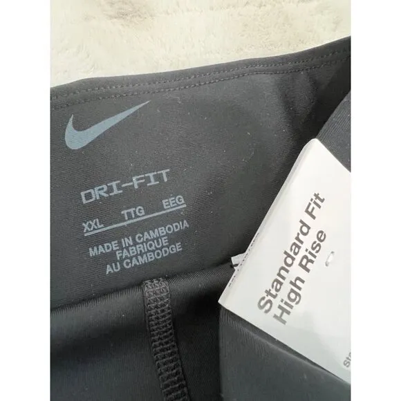 New Nike Size XXL Dri-FIT Bliss Women's Mid-Rise Training Skort Sporty Black
