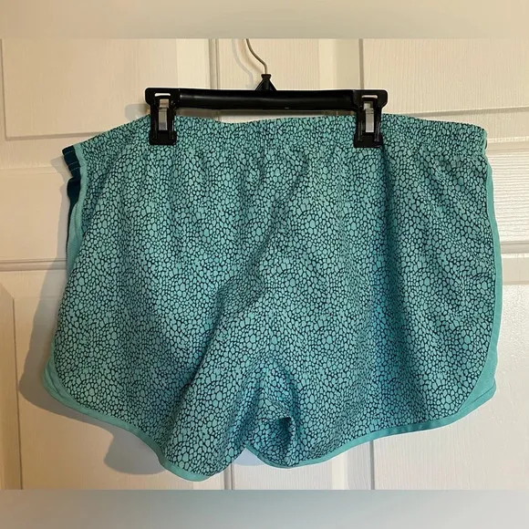Nike 10K Agua Printed Running Shorts Blue Green Medium Large Nwot