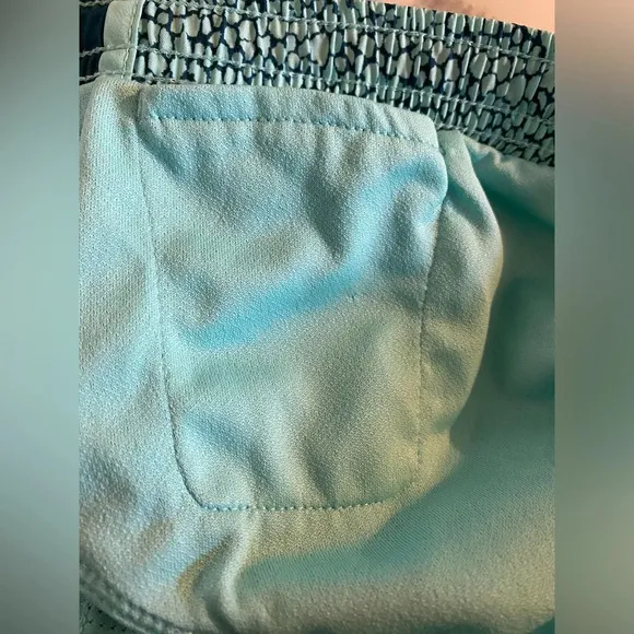 Nike 10K Agua Printed Running Shorts Blue Green Medium Large Nwot