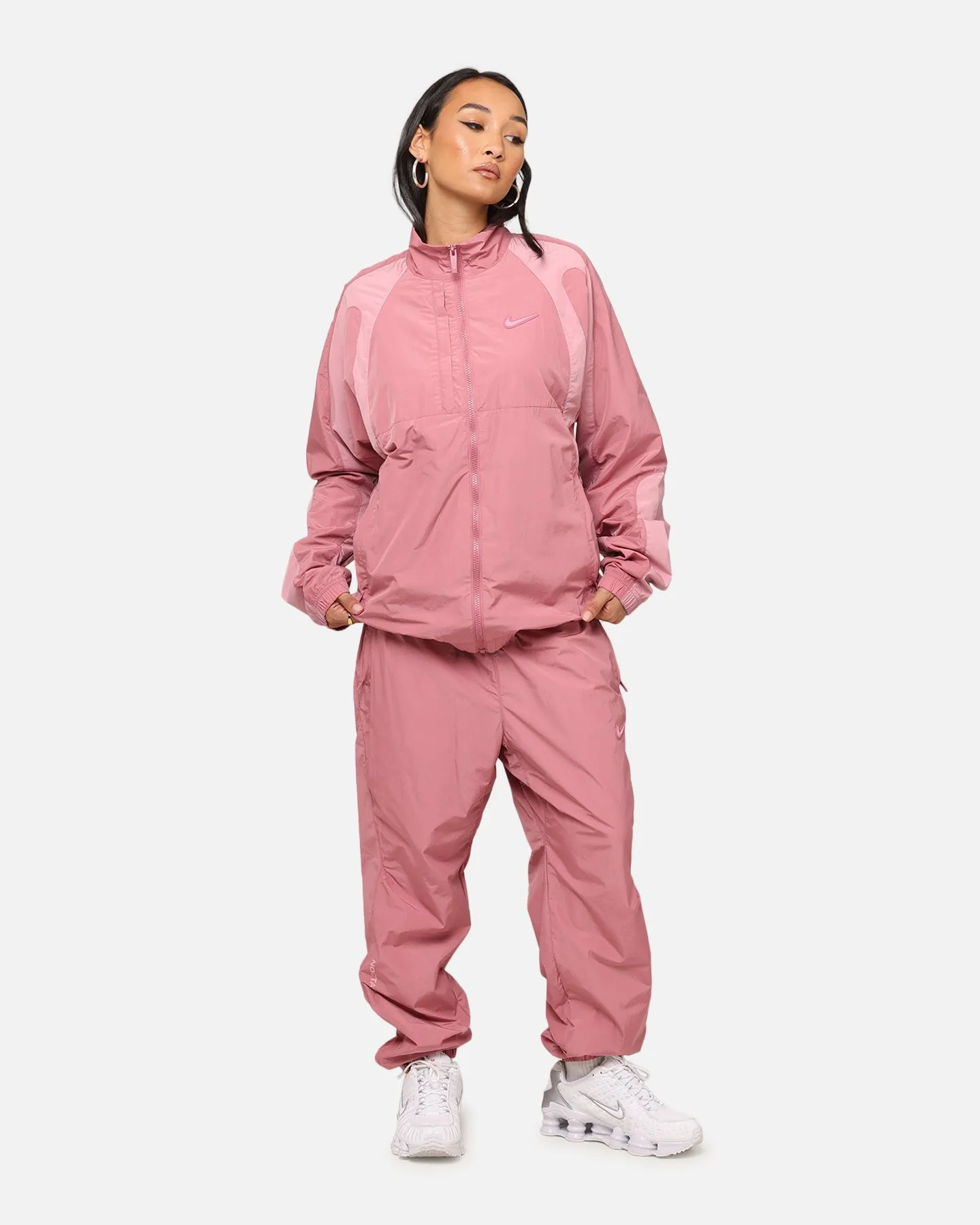 Nike Nocta Northstar Nylon Track Jacket Desert Berry