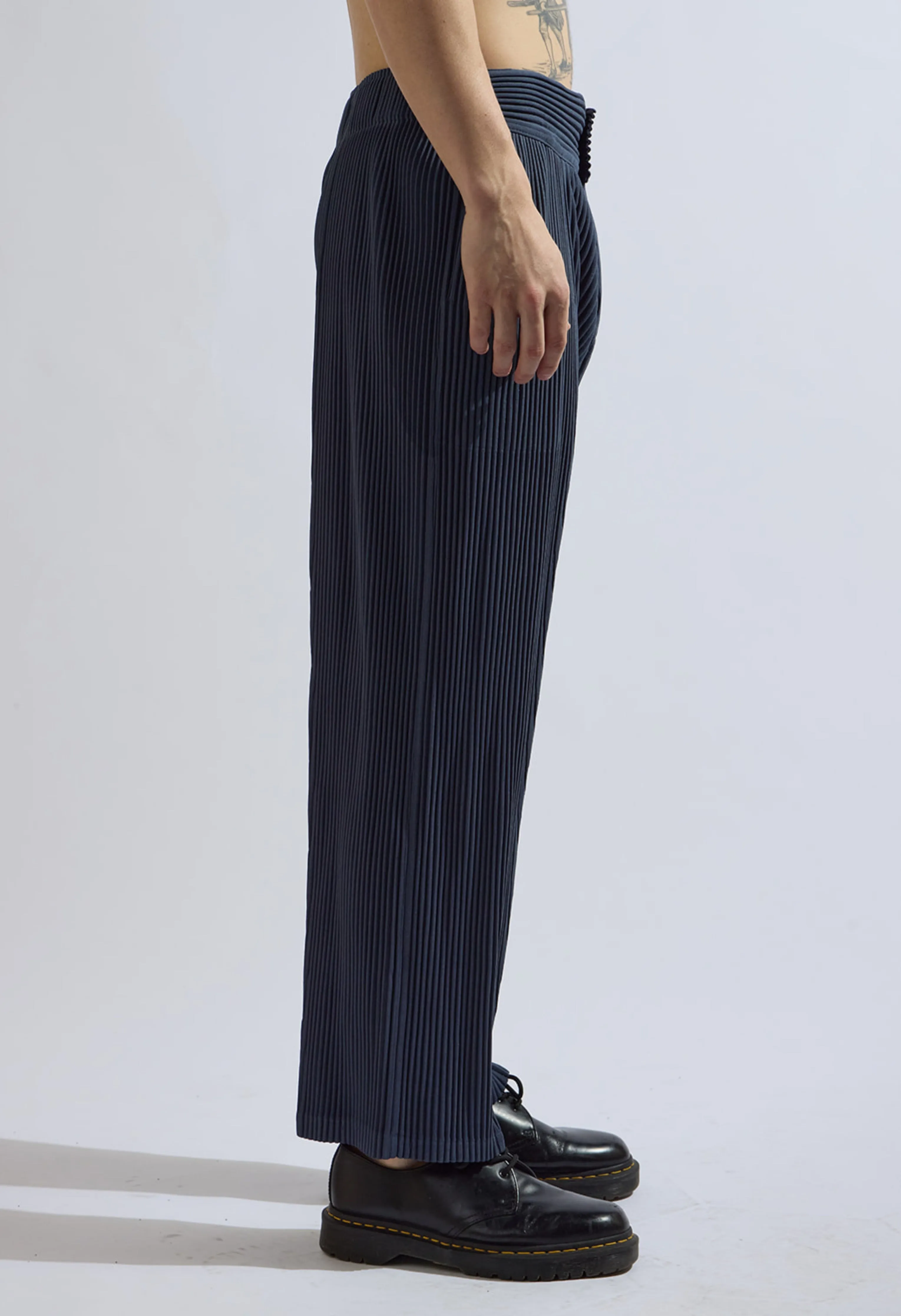 NKC PLEATED MENS JOGGER PANT NAVY