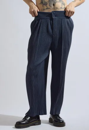 NKC PLEATED MENS JOGGER PANT NAVY