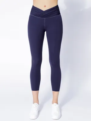 NUDE WRAP ANKLE CROPS, IRIS BLUE