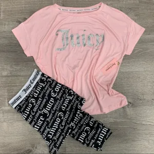 *NWT Juicy Couture Pink Pajama Loungewear Set Jogger Style