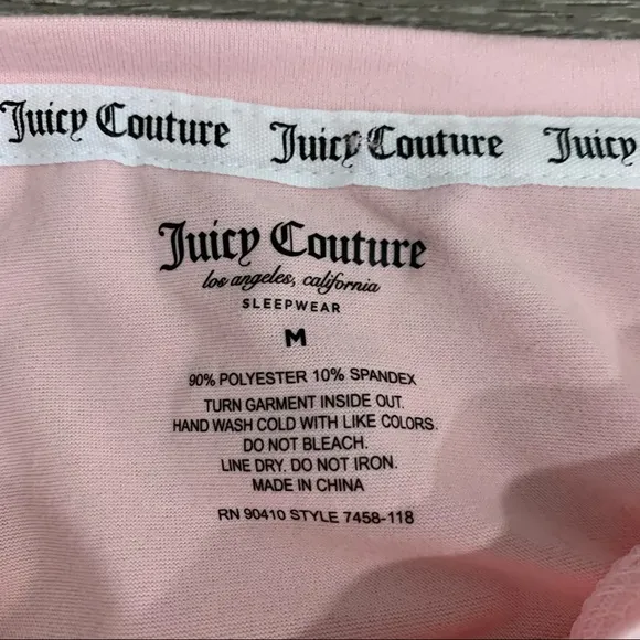*NWT Juicy Couture Pink Pajama Loungewear Set Jogger Style