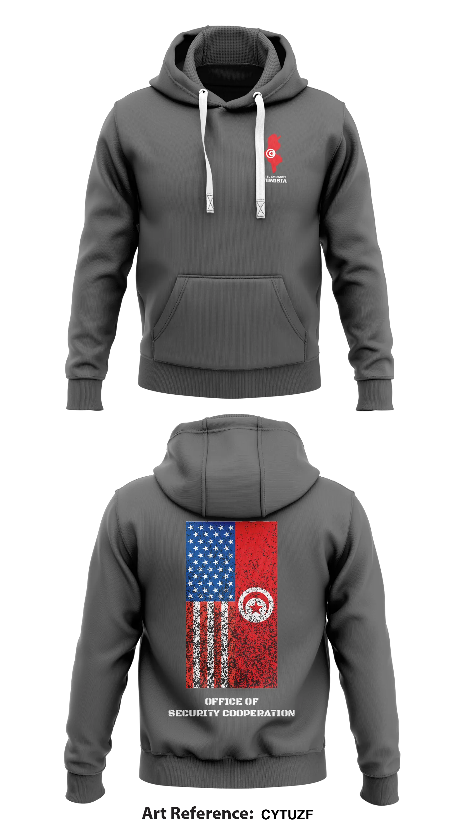 Office of Security Cooperation, Tunisia Store 1  Core Men's Hooded Performance Sweatshirt - CYTUzf