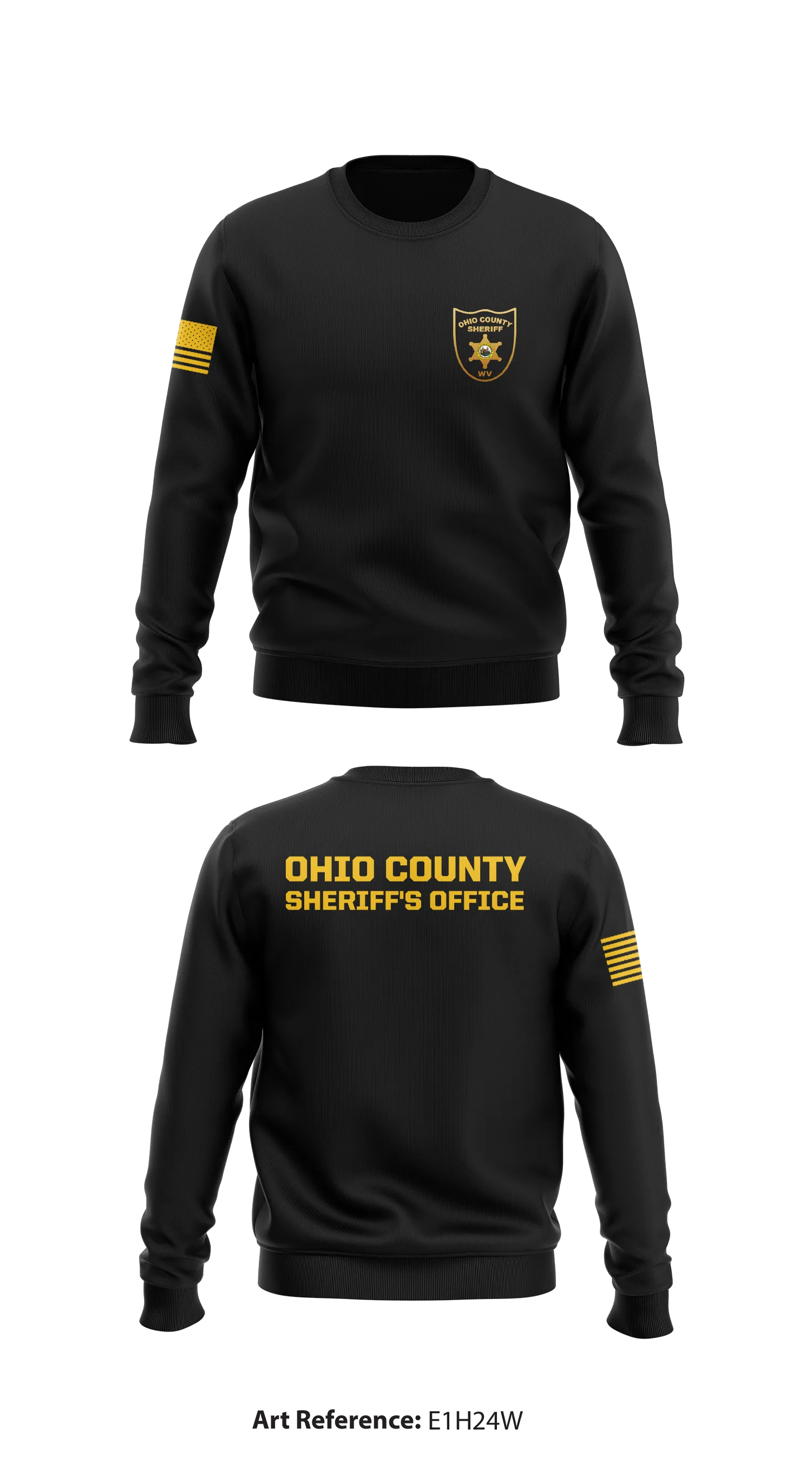 Ohio County Sheriff's Office Store 1 Core Men's Crewneck Performance Sweatshirt - E1H24W