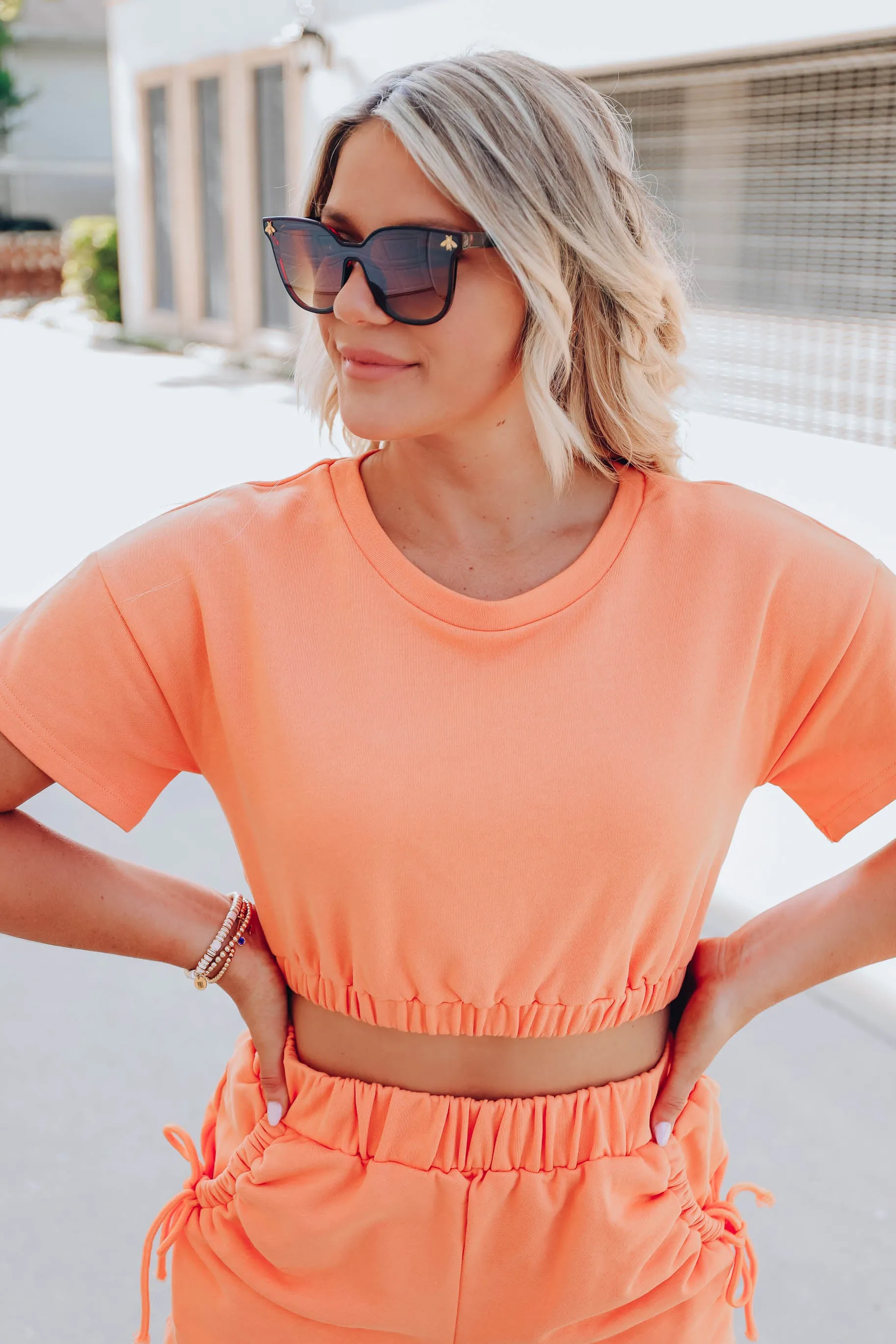 Orange Crush Crop/Short Set