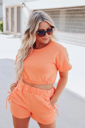 Orange Crush Crop/Short Set
