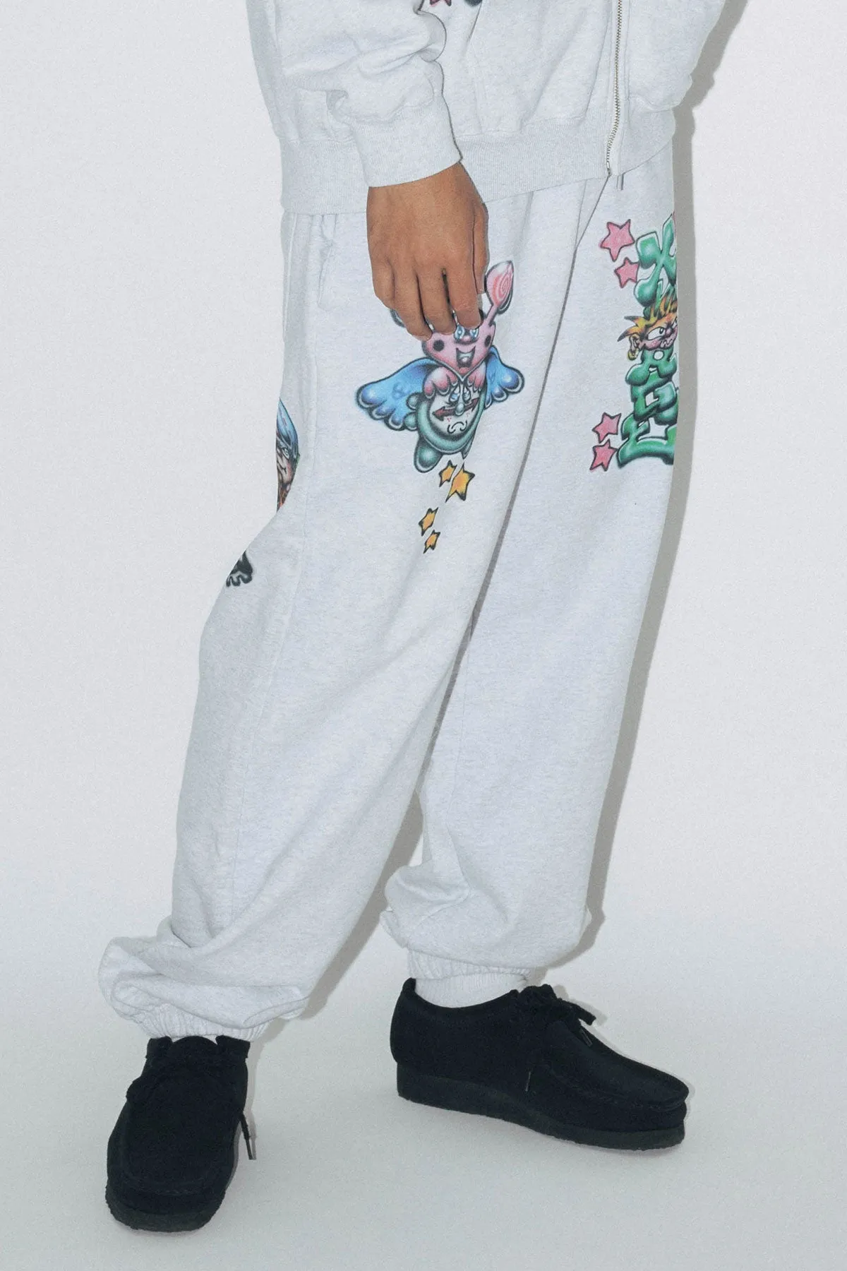 PAINTING SWEAT PANTS - ASH
