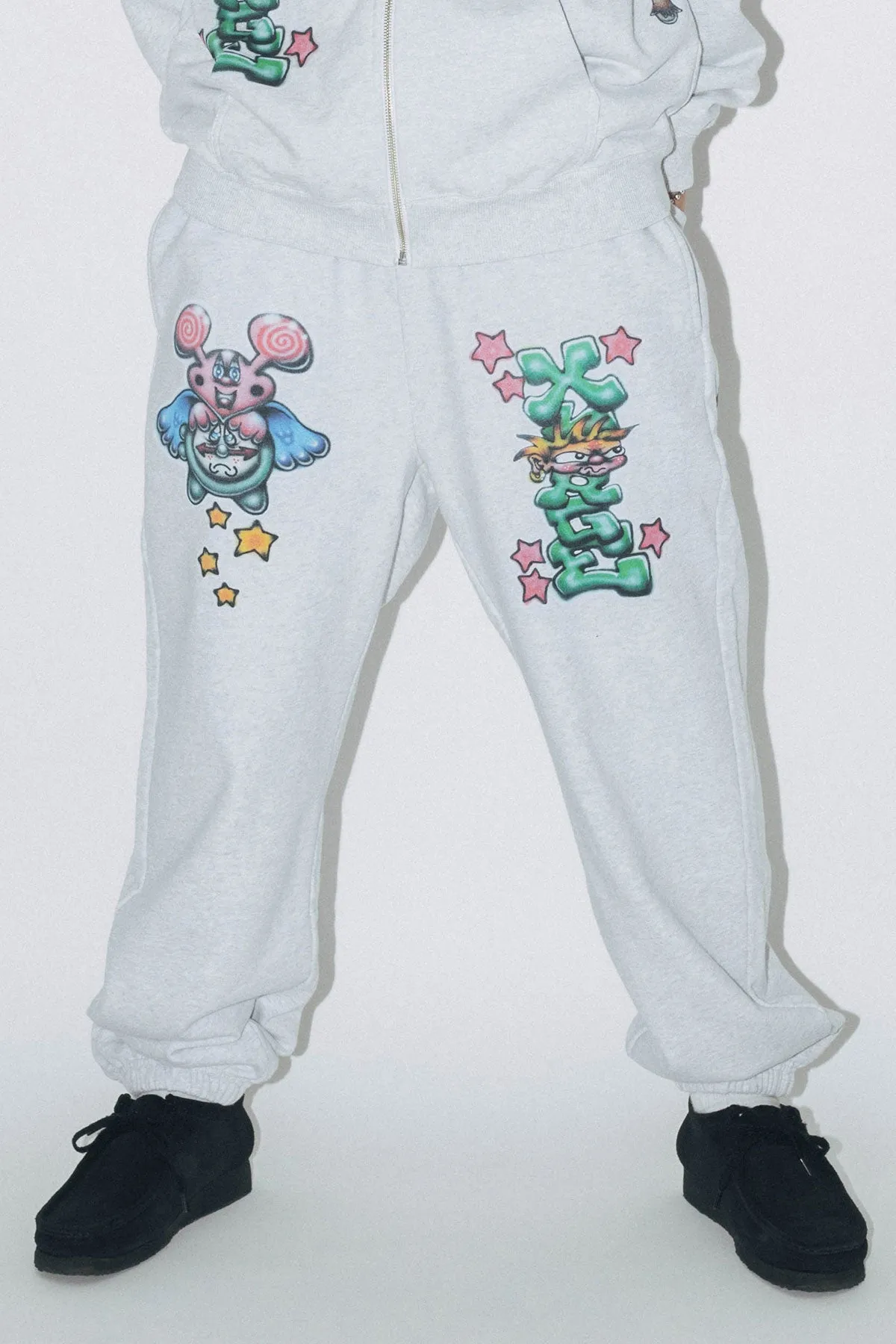 PAINTING SWEAT PANTS - ASH