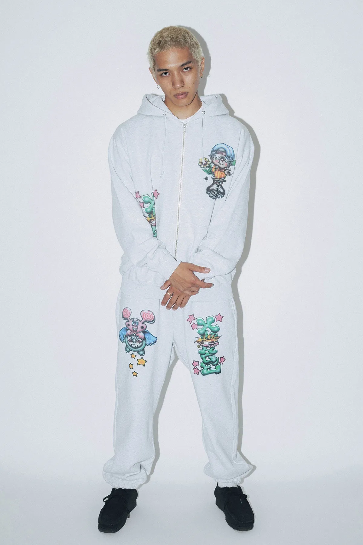 PAINTING SWEAT PANTS - ASH