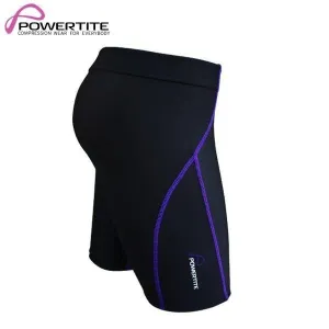 POWERTITE WOMENS COMPRESSION SHORTS SKINS RUNNING CYCLING SPORTS WEAR BOTTOM - Size Large