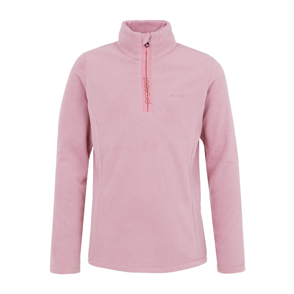Protest Mutey Junior 1/4 Zip Top Girls - Cameo Pink