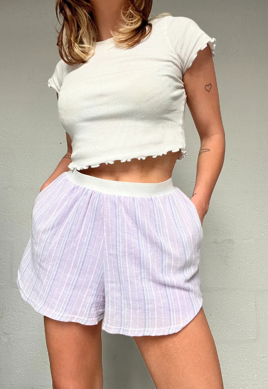 PURPLE STRIPE 24HR SHORTS