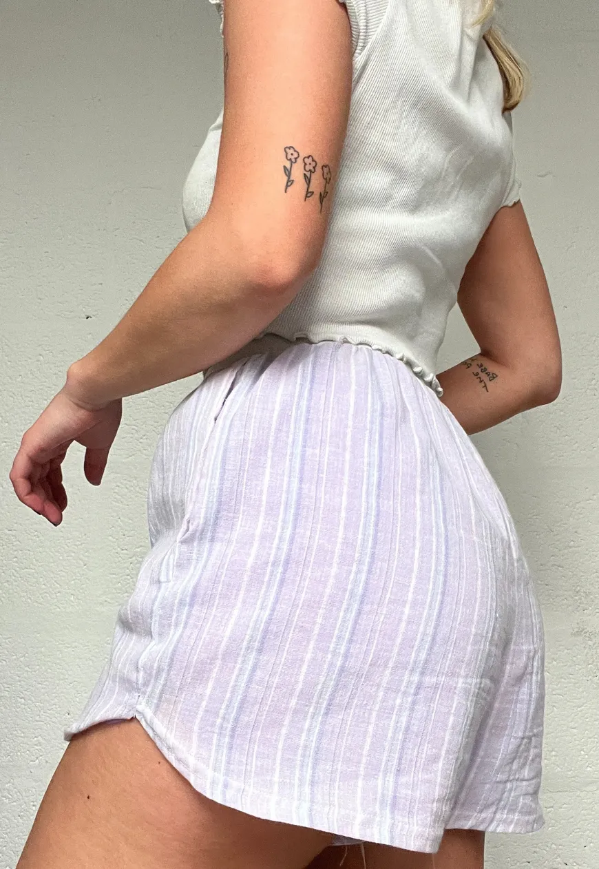 PURPLE STRIPE 24HR SHORTS