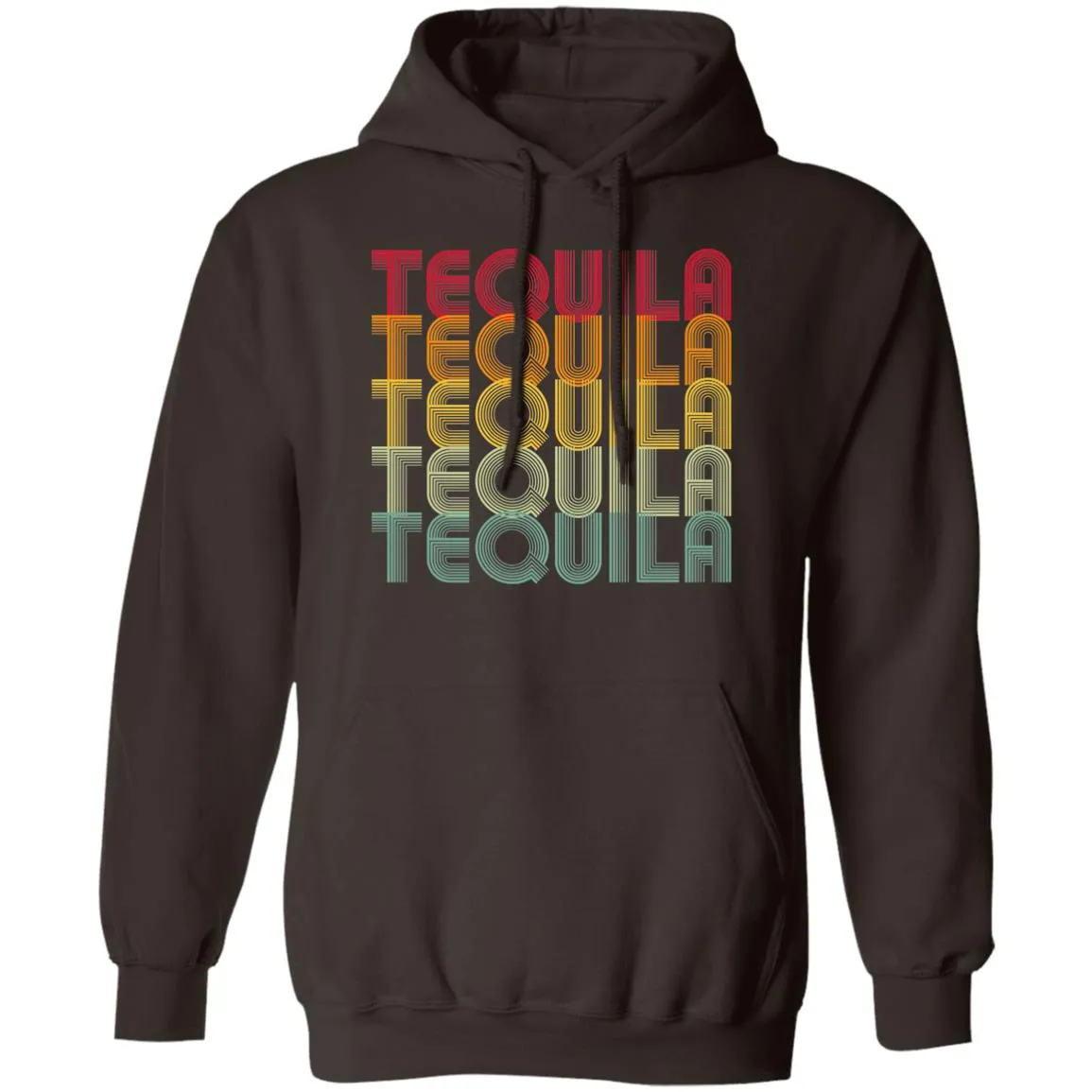 "Tequila - Tequila - Tequila - Tequila - Tequila" - Retro Classic Unisex Hoodie