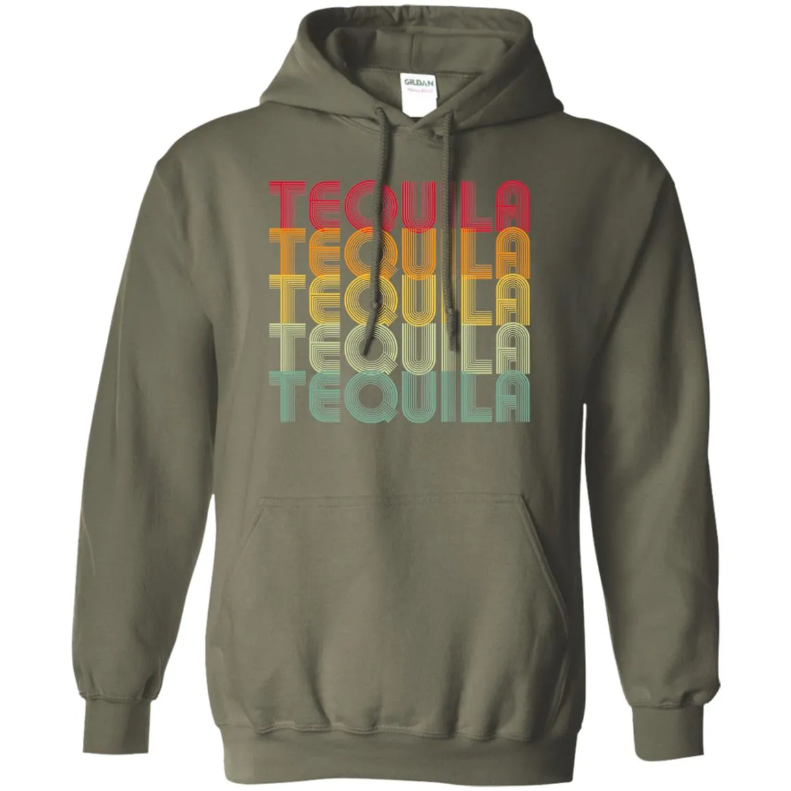"Tequila - Tequila - Tequila - Tequila - Tequila" - Retro Classic Unisex Hoodie