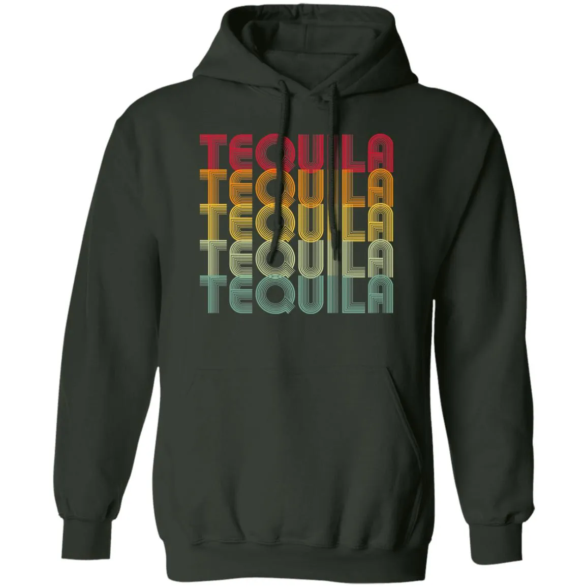 "Tequila - Tequila - Tequila - Tequila - Tequila" - Retro Classic Unisex Hoodie