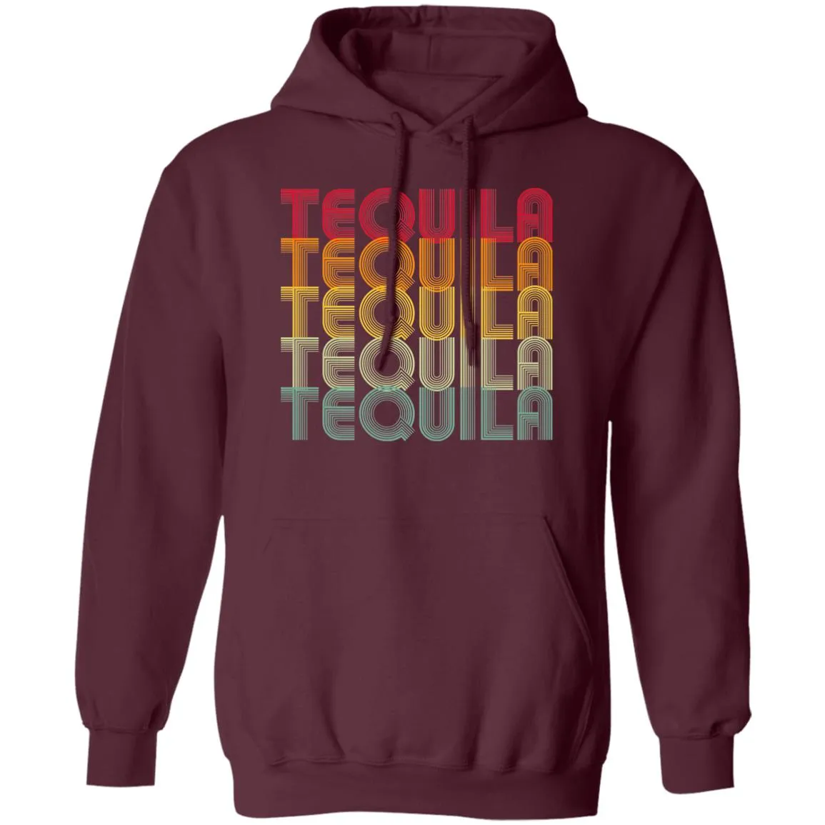 "Tequila - Tequila - Tequila - Tequila - Tequila" - Retro Classic Unisex Hoodie