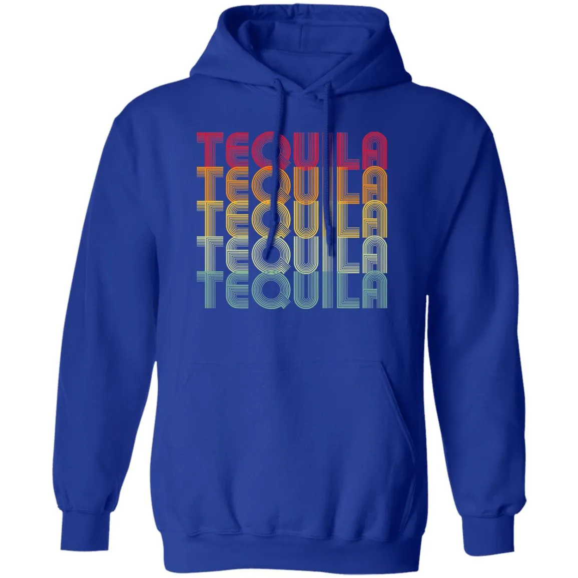 "Tequila - Tequila - Tequila - Tequila - Tequila" - Retro Classic Unisex Hoodie