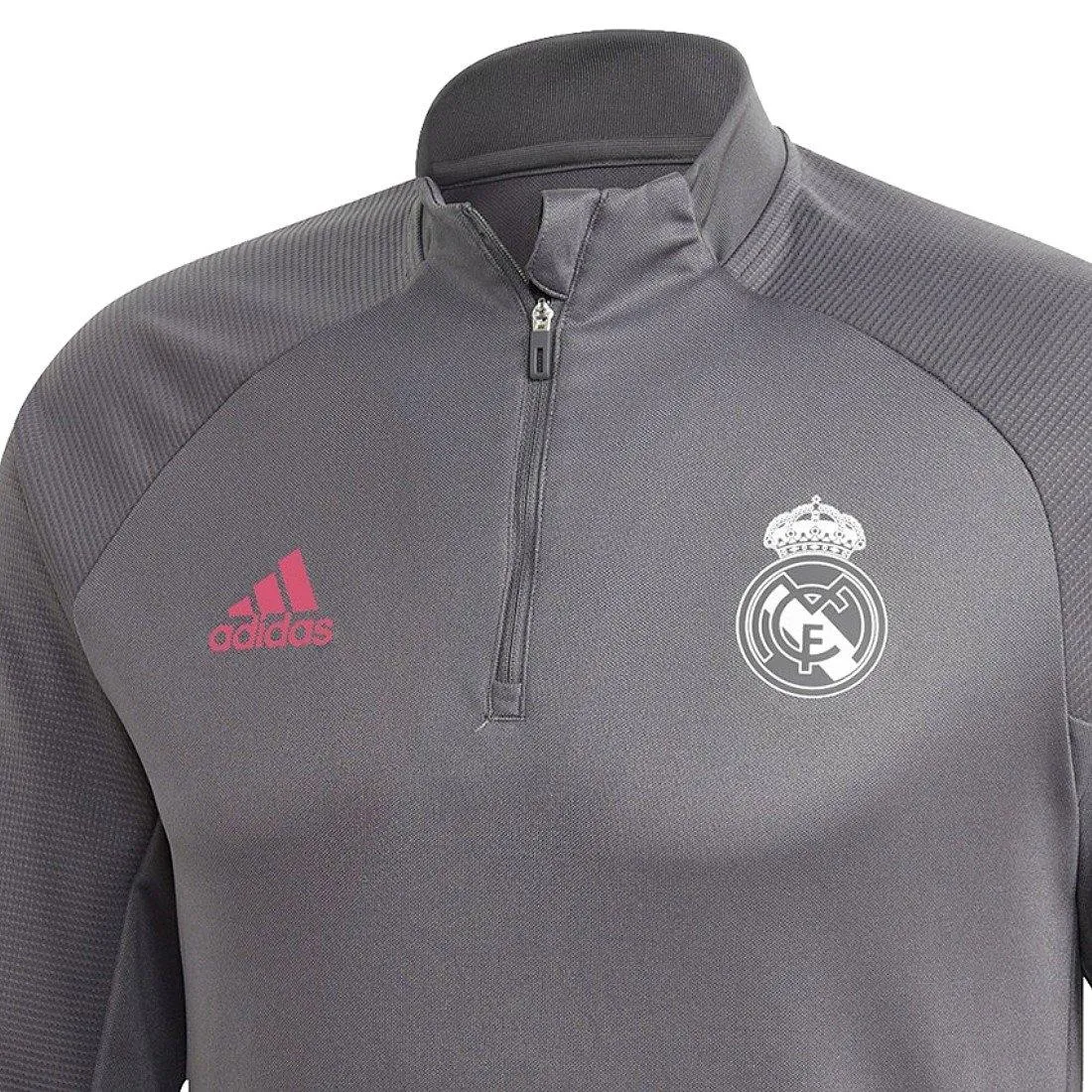 Real Madrid soccer grey technical training tracksuit 2020/21 - Adidas