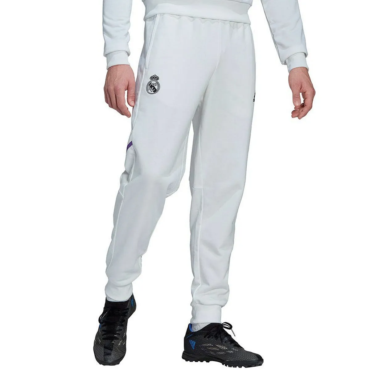 Real Madrid white training sweat Soccer tracksuit 2022/23 - Adidas