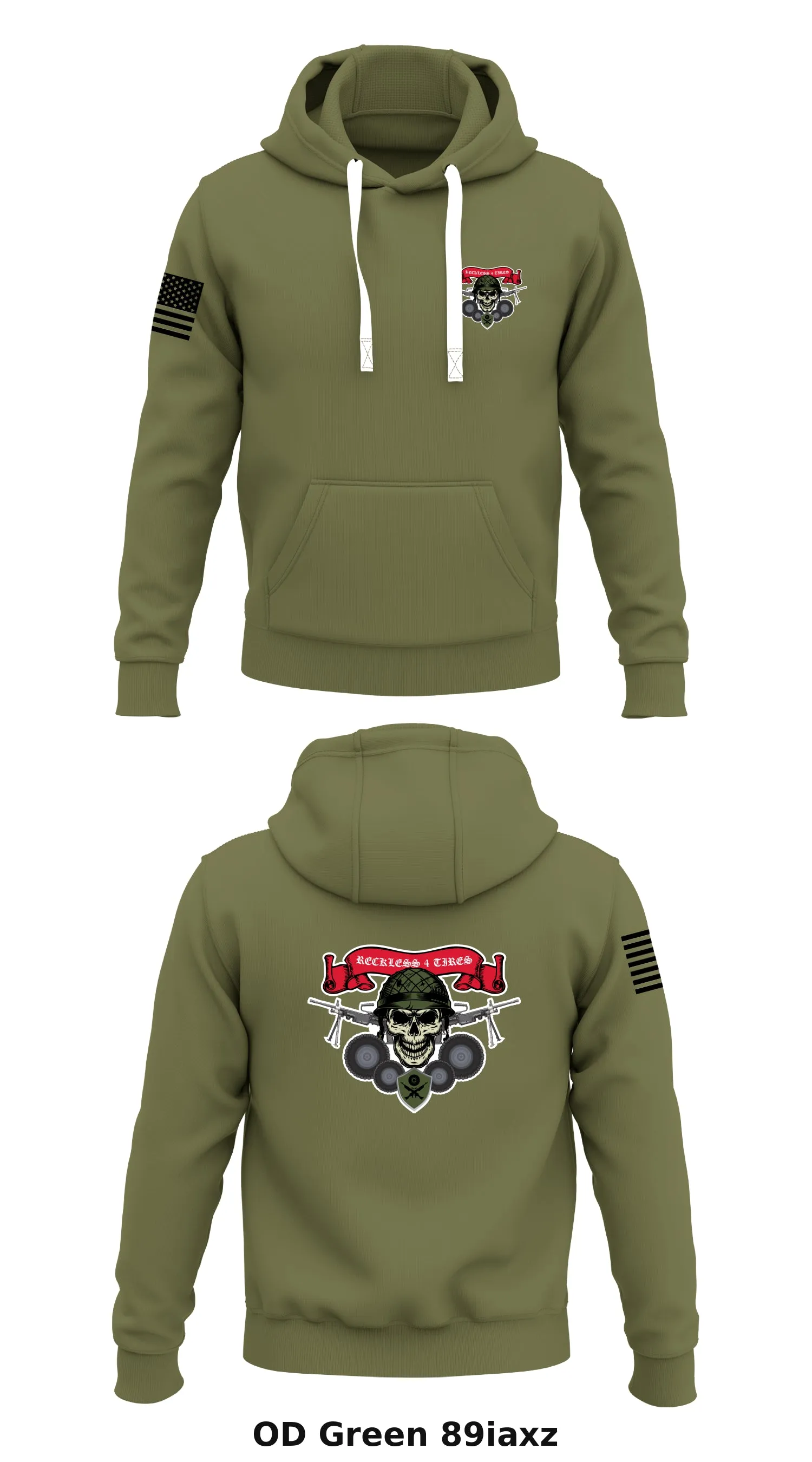 Reckless 4 Tires Store 1  Core Men's Hooded Performance Sweatshirt - 89iaxz