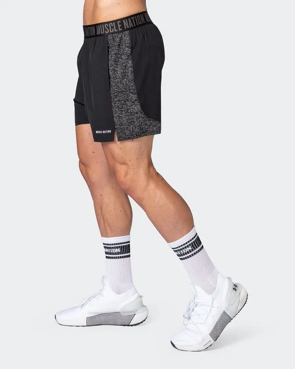Reflective Training Shorts - Black