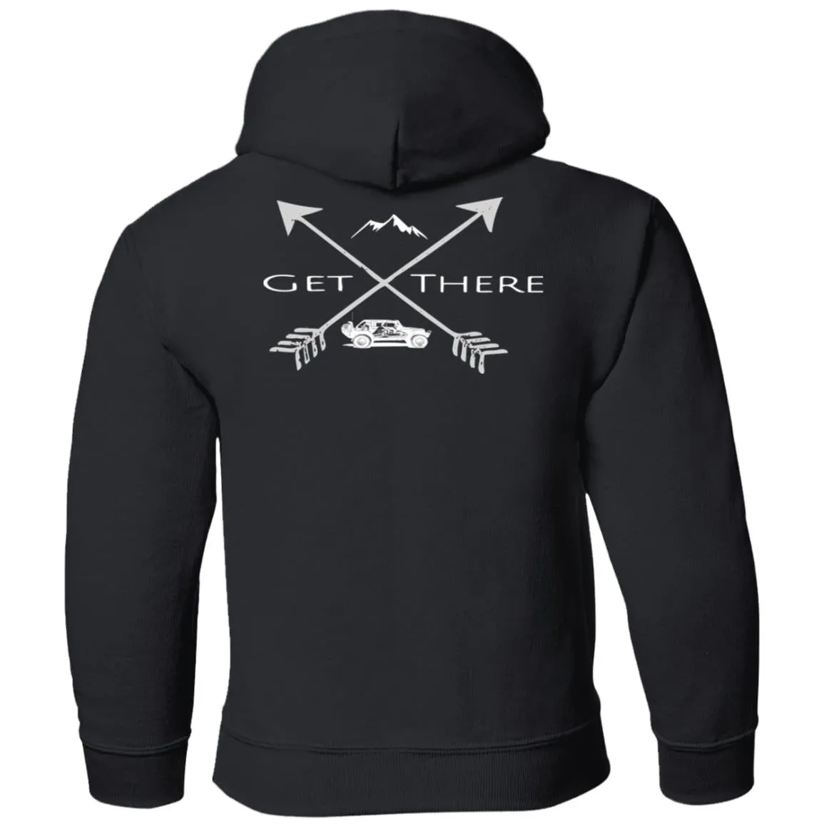 RORA white logo 2-sided print G185B Gildan Youth Pullover Hoodie