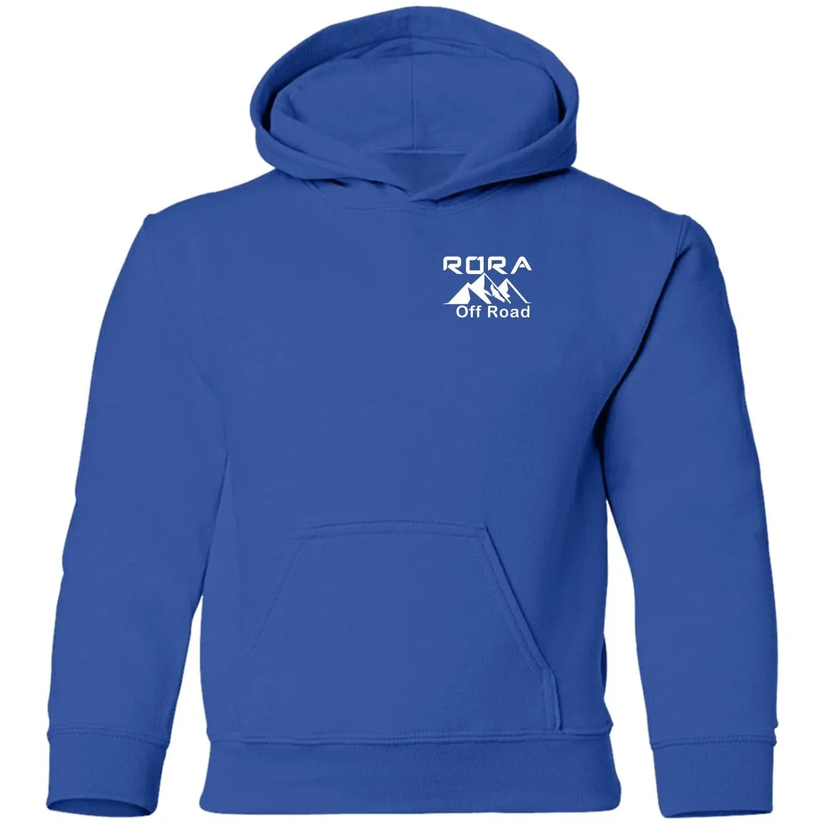 RORA white logo 2-sided print G185B Gildan Youth Pullover Hoodie