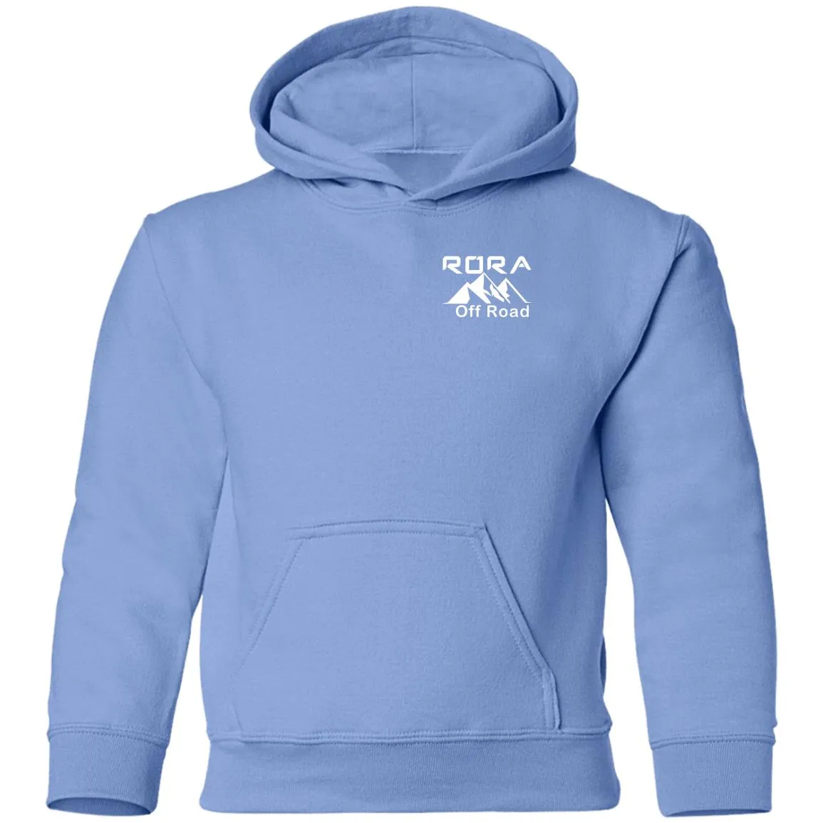 RORA white logo 2-sided print G185B Gildan Youth Pullover Hoodie
