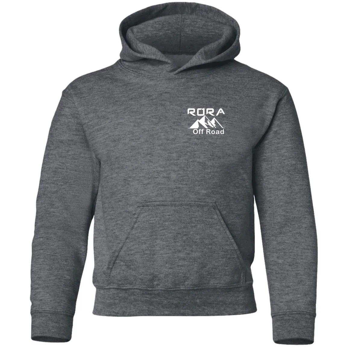 RORA white logo 2-sided print G185B Gildan Youth Pullover Hoodie