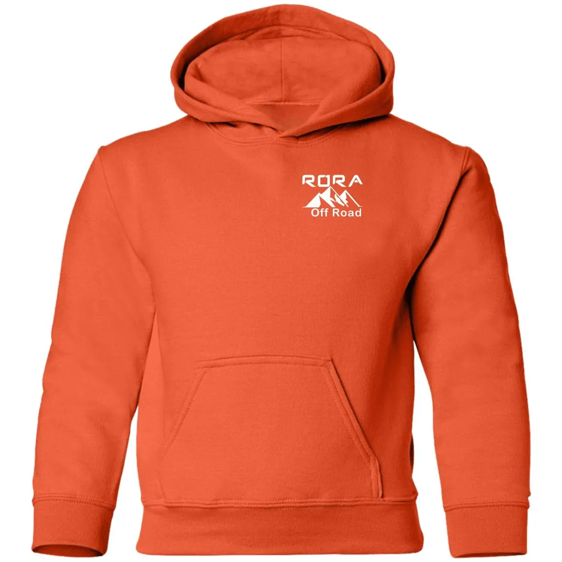 RORA white logo 2-sided print G185B Gildan Youth Pullover Hoodie