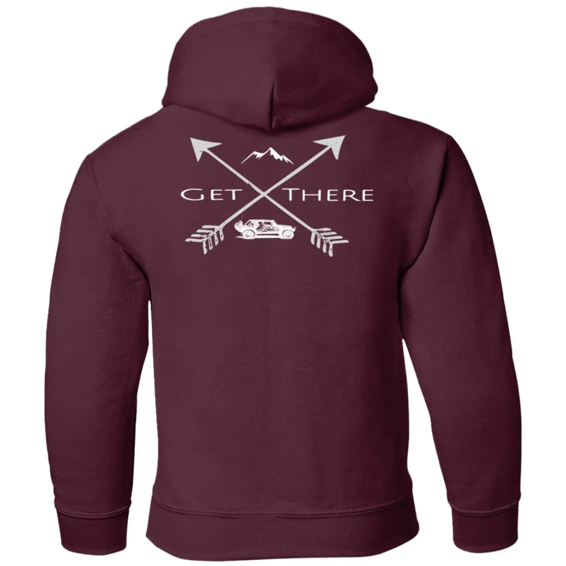 RORA white logo 2-sided print G185B Gildan Youth Pullover Hoodie