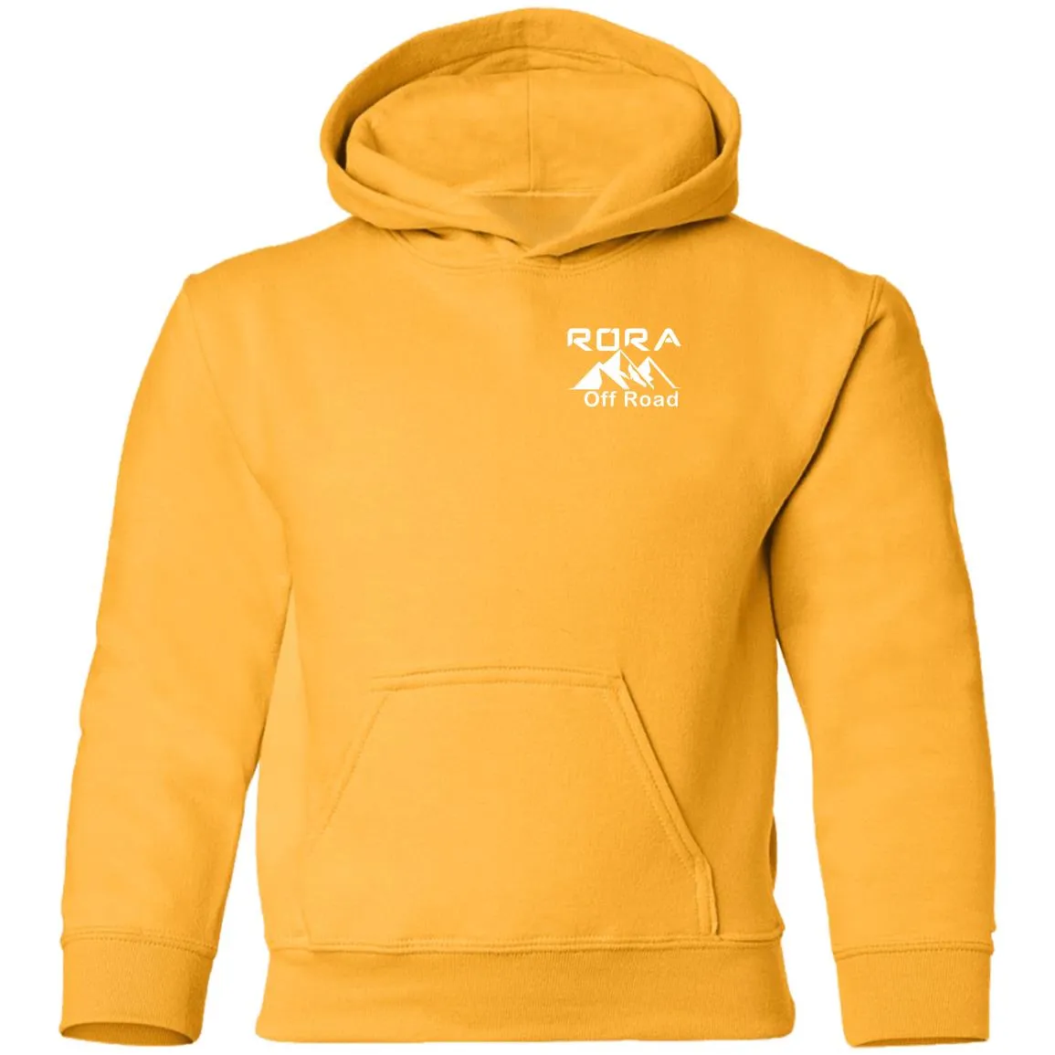 RORA white logo 2-sided print G185B Gildan Youth Pullover Hoodie